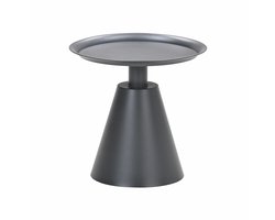 Zavala bijzettafel - diameter 50xH48 cm - carbon black