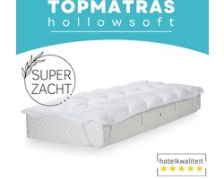 Zavelo Topmatras Hollowsoft - Super Zacht - 2 Persoons 140 x 200 cm - Topdekmatras - Topper Matras - Matrastopper - Anti-Allergeen
