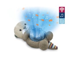 ZAZU Otto de Otter Ocean Projector – Baby Projector Nachtlampje met Bewegende Golven & Vissen – Huilsensor – 3 Geluiden – Blauw