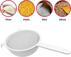 Zeef plastic 14cm - Plastic zeef - Plastic Kefir Zeef - Keuken accessoire - bolzeef - Koken benodigdheden Zeven/vergieten - Keuken Mesh Zeef