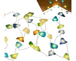 Zeeglas Verlichtingssnoer - Feestelijke Tuinverlichting - Sfeervol Decoreren - 16 Miljoen Kleuren - 5 Meter Snoer - As Picture
