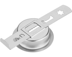 Zeegma Molen Chef Easy Cookie Form Opzetstuk voor Koekjespers – 4 Vormen – Duurzaam Metaal – Eenvoudige Bediening – Compatibel met Molen Chef Easy