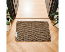 Zeegras deurmat 50x75 cm - rechthoekige deurmat - 4shine