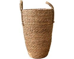 Zeegras Plantenmand - Geweven Rotan Mand - Planten Decoreren - Met Plastic Liner - Tot 40 cm - Natuurlijk Wit