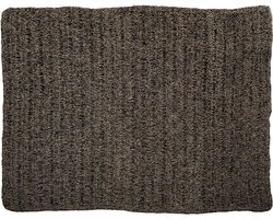 Zeegras Tapijt - Natuurlijk Zwart Vloerkleed - Raffia Mat - Zachte Textuur - 200cm x 300cm x 2cm