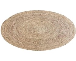 Zeegras Vloerkleed - Handgemaakt - Naturel - ⌀100 cm