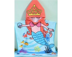 Zeemeermin Badcape - Beach Kindercape - Kinderponcho