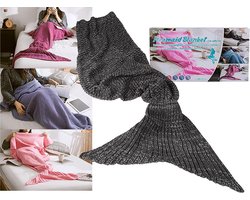 Zeemeermin Plaid / Deken - Grijs - 180 x 90 cm