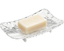 Zeepbakje Douche - Zeep Houder - Netjes Opbergen - Efficiënte Waterafvoer - 2 Stuks 15cm - Transparant