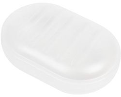 Zeepbakje | Met deksel | Doorzicht | 11x8x4 cm | Merk: Bon Voyage