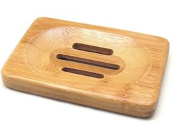 Zeepbakje - Met rooster - Bamboe - Natuurlijk badkameraccessoire - Snel drogend - Duurzaam