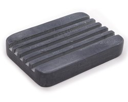 Zeepbakje van grijze zeepsteen 12x8,5 cm - Heavey Ridges