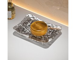 Zeepbakje - Zeepdispenser - Badkamer Organisatie - Zonder Deksel - Klein of Groot - Grijs
