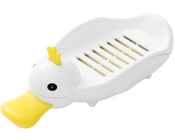 Zeepbakje - Zeephouders - Zeephouder Met Afvoer - douchezeepbakje - zonder boren - Badkamer Accessoires - voor Badkamer,Keuken,Toilet - wit