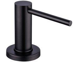 Zeepdispenser - 500 ml - 304 roestvrij staal - 360° draaibaar - Duurzaam - Navulbaar - Geschikt voor 25-40 mm gaten in spoelbakken - Praktisch - Zwart - Hoge kwaliteit - 1 stuk