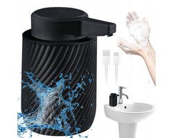 Zeepdispenser - Automatische Sensor - 1800mAh Oplaadbaar & IPX5 Waterdicht - 300ml Groot Reservoir - Zwart - Contactloos Schuim - Voor Keuken & Badkamer