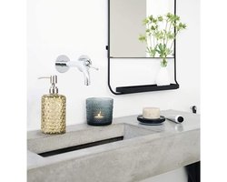 Zeepdispenser Glazen met Pomp - Vintage Stijl - 1 stuk - Geel - Roestvrij staal