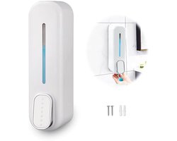 Zeepdispenser – handmatige zeepdispenser voor wandmontage – shampoo – badkamer – handzeepdispenser – douche – zonder boren – douchegel – shampoo – handsanitizer dispenser voor hotel – badkamer – keuken – 350 ml