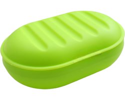 Zeepdoosje met deksel – zeepbakje - zeepdoosje reis - zeepdoosje kunststof - Groen - oDaani