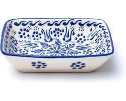 Zeephouder Handgemaakt Blauw - 13x9x3,5cm; 195g - 13x9x3.5cm; 195g