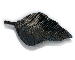 Zeephouder - Kaarshouder - Decoratie - beukenblad zwart