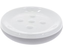 Zeephouder Wenko Malta Keramiek Wit Grijs 2.7x11.5cm