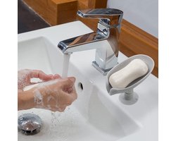 Zeephouder - Zeepdoos - Zuignap - Zeepschaaltje - Zeepbakje Douche & Badkamer - Grijs