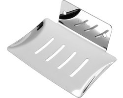 Zeephouder zonder boren - Roestvrij Staal - Praktisch en Duurzaam ontwerp - Badkamer, Keuken, Balkon - Zelfklevend