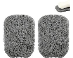 Zeephouders set van 2 - Grijze kunststof - Antislip ontwerp - Voor douche en badkamer - ShopVlot
