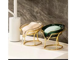 Zeepkist- Badkamer-Huishoudelijke- Zeepbakje-Luxe Stijl Creatieve Zeepkist Badkamer- rvs creatieve zeepkist Waszeep- Zuignap