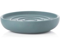 Zeepschaal Badkamer Porselein Soft Touch Afwerking Cameo Blauw