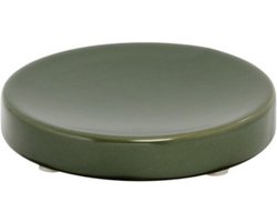 Zeepschaaltje, 11.5 x 11.5 cm, Keramiek, Mos Groen - iDesign | Eco Vanity