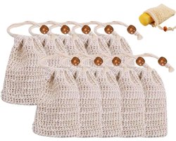 Zeepzakjes Set van 10 – Herbruikbaar & Duurzaam – Ideaal voor Zeep Shampoo & Huidverzorging – Natuurlijk Zeepbakje voor Shampoobars en Zeepbars