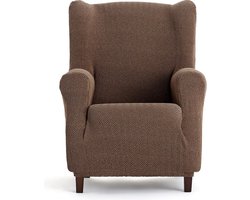Zeer Elastische Overtrek voor Oorfauteuil in Bruin - Perfecte Pasvorm