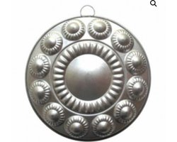 Zeeuwse knop bakvorm - Bakvorm - Bakblik - Rond - Metaal - 22,5CM