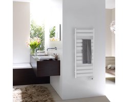 Zehnder Zeta elektrische designradiator - 160x60cm - 750W - wit (RAL9016)