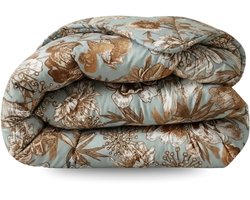 Zelesta Comfort Design Botanic Chique 140x200 - Dekbed zonder overtrek - Wasbaar dekbed - Hoesloos dekbed - 2 in 1 Dekbed met vaste overtrek