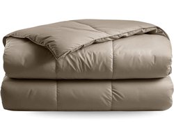 Zelesta Deluxe Uni Satijnkatoen Zomerdekbed - Walnootbruin 140x200cm