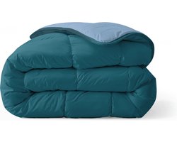 Zelesta Everyday Duo Midnight & Bluefog 240x200cm - Dekbed zonder overtrek - 30 dagen proefslapen - Wasbaar hoesloos dekbed - Bedrukt dekbed - All year zomerdekbed & winterdekbed