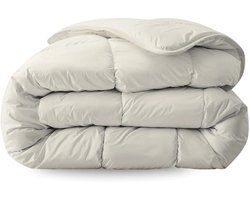 Zelesta Everyday Uni Crème 140x200cm - Dekbed zonder overtrek - 30 dagen proefslapen - Wasbaar hoesloos dekbed - Bedrukt dekbed - All year zomerdekbed & winterdekbed