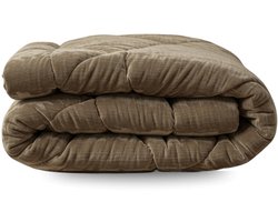 Zelesta Flanel Velvetbed Chique - Taupe 140x200cm