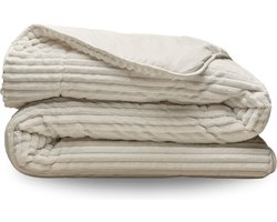 Zelesta Groovebed Cream 240x200 - Geribbeld Teddy Dekbedovertrek - 30 dagen proefslapen - Fluffy Dekbedovertrek - Wasbaar dekbed - Dekbed zonder overtrek