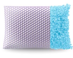 Zelesta Honeycomb TPE Hoofdkussen Memory Foam Vlokken - Traagschuim - Geschikt voor rug-, zij- en buikslapers - 45x60cm