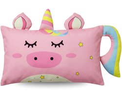 Zelesta Hoofdkussen Kids Luna Eenhoorn - Roze 45x27cm