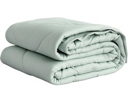 Zelesta Koeldeken 200x200 - Verkoelend dekbed - Zomerdekbed zonder overtrek - Cooling Blanket - Hoesloos dekbed - Mint Green