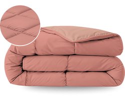 Zelesta Pure Duo Katoen Zomerdekbed - Terracottaroze & Aarderoze 140x200cm