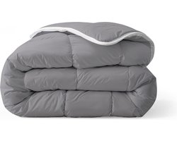 Zelesta® Royalbed Anthracite 140x200cm - Dekbed zonder overtrek - 30 dagen proefslapen - Wasbaar hoesloos dekbed - Bedrukt dekbed - All year zomerdekbed & winterdekbed