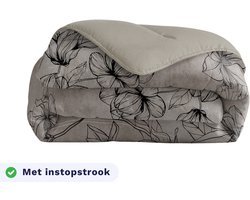 Zelesta Royalbed Butterfly forest 240x200 - Dekbed zonder overtrek - met Instopstrook - Wasbaar dekbed met Vaste Overtrek - All year zomerdekbed & winterdekbed