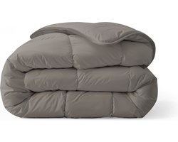 Zelesta® Royalbed Tender Grey 200x200cm - Dekbed zonder overtrek - 30 dagen proefslapen - Wasbaar hoesloos dekbed - Bedrukt dekbed - All year zomerdekbed & winterdekbed