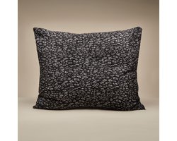 Zelesta Teddybed Panter Kussenslopen Antraciet - Kussenslopen 60 x 70 set van 2 - Teddy kussenslopen